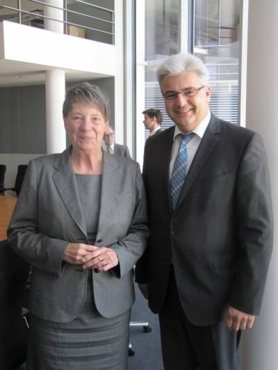 MdB Axel Knoerig mit Bundesumweltministerin Hendricks